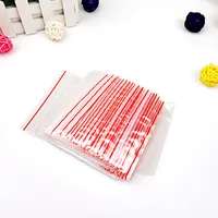 100pcs/pack Small Zip Lock Plastic Bags Reclosable Transparent Bag Vacuum Storage Bag Clear Bags Thickness 2