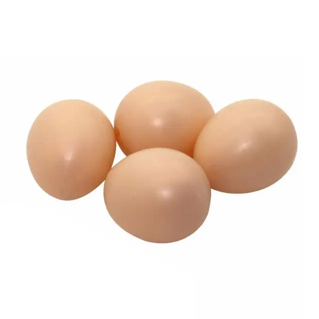 10 Pcs Simulation Chicken Eggs Easter Egg Chicken Duck Poultry Hatching Lure Egg Novel Toy Farm Animal Supplies Accessories 4