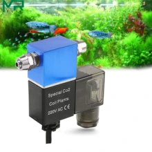 Wyinaquarium 1,6 W 110 V-220 V CO2 Магнитная электромагнитный клапан Регулятор низкого Температура CO2 аквариума Электрический электромагнитный клапан