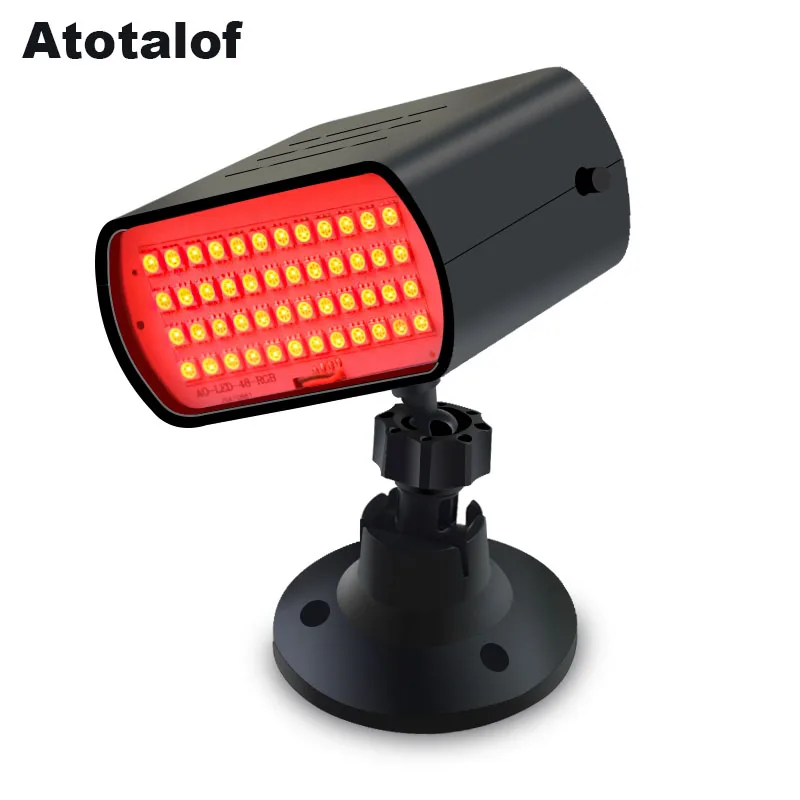 Atotalof 48 Светодиодный свет для сцены RGB DJ флеш дискотека лампа Звук Активированный