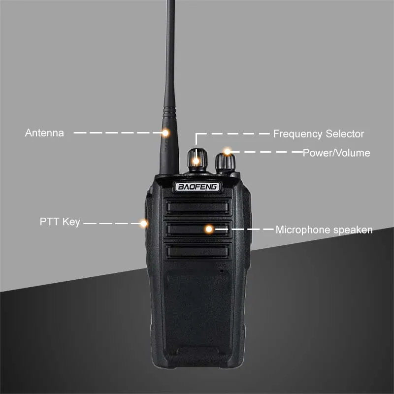 2 шт Baofeng UV-6 портативная рация 8 Вт 2000 мАч 128 CH UHF VHF Двухдиапазонная двухсторонняя радио Woki Toki 10 км полицейское оборудование радио Amador