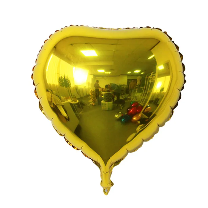 18 дюймов шары в виде фруктов в форме сердца в форме звезды Фольга конфеты шар воздушные шары с гелием День рождения украшения Дети Свадебная вечеринка поставки - Цвет: K1-S1-Heart Gold
