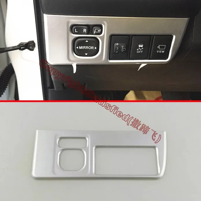 

For Toyota RAV4 2016 2017 ABS Chrome Head Light Switch Control Trim Cover Car Accessories Stickers W4