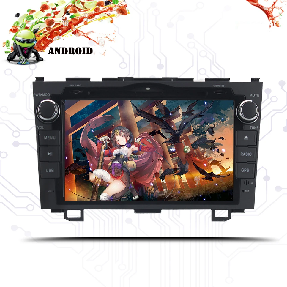 Flash Deal 8 inch Android 9.0 Car DVD Player Multimedia Head Unit Navigation and Entertainment System for Honda CRV 2007-2011 3