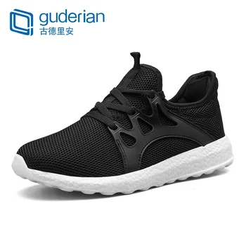 

GUDERIAN Hot Sale Outdoor Men Casual Shoes Fashion Comfortable Walking Shoes Lace-Up Breathable Sneakers Male Shoes Footwear