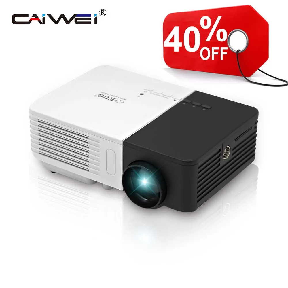 

Portable Mini LCD LED Projector Mobile Home Theater Proyector Projeksiyon Display For Smartphone Laptop PC Best Present for Kids