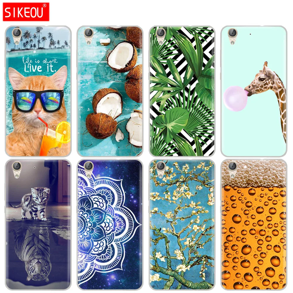

Case For Huawei y6 2 /Y6 Ii /Y62 5.5"phone Cover Tpu Sillicon Cute Coque Etui Full 360 Protective Fashion Cute Funny
