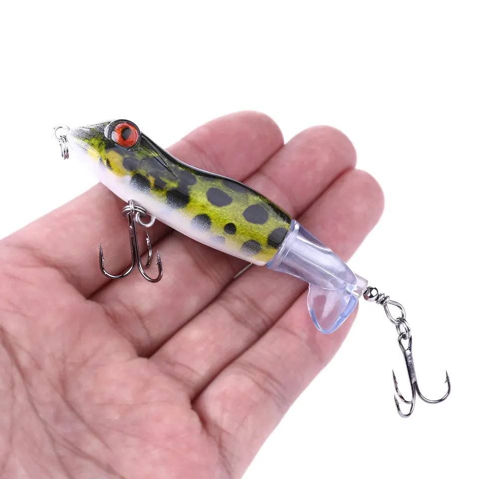 Acheter Leurre souple pour la pêche à la turlutte, appât artificiel idéal pour la pêche au bar ou à la truite, peut rebondir avec glissement, 10cm, 6g