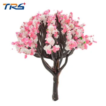 

40-80mm Plastic Tree Model Scale Colorful Tree for Model Train Scenery Layout
