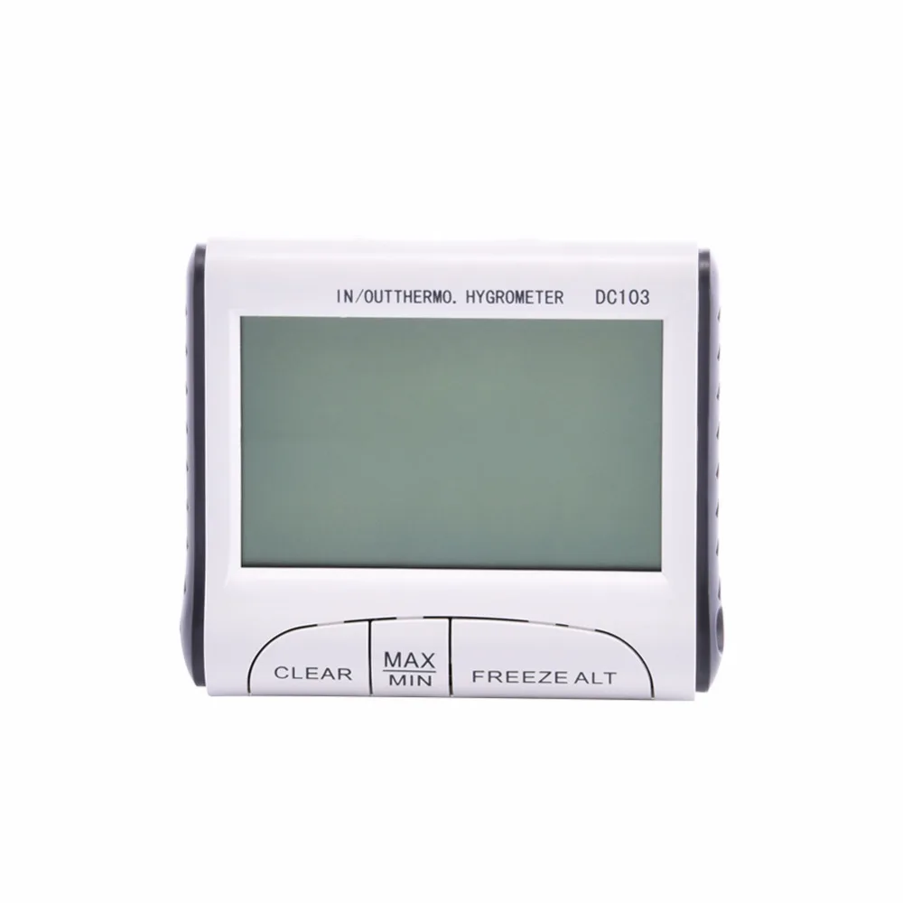 Weather Station Household Indoor and Outdoor Use Temperature Humidity Meter Temperature Display Thermometer Hygrometer DC103