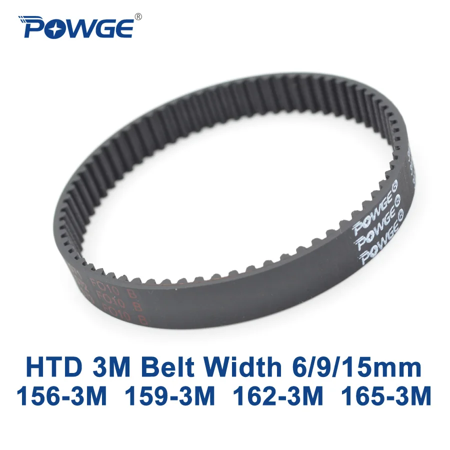 Ремень ГРМ POWGE Arc HTD 3M C = 156 159 162 165 ширина 6/9/15 мм зубья 52 53 54 55 HTD3M синхронный 3 м|3m timing