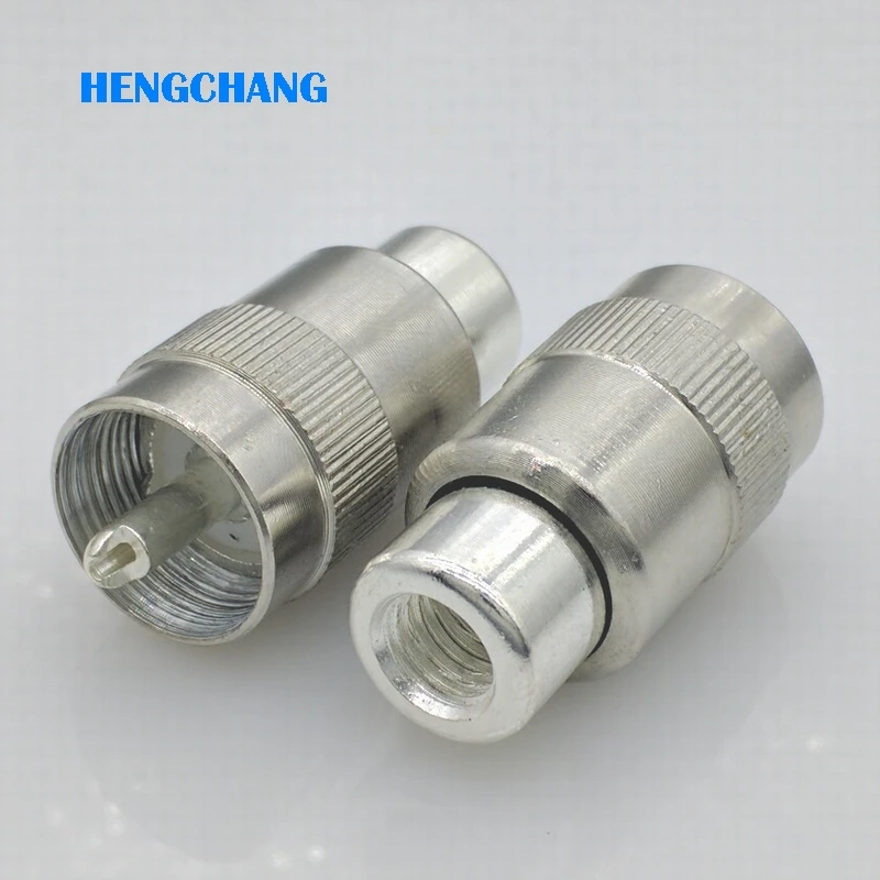 

SL16 UHF connector 50-5 RF coaxial connector M type connector for 50-5 RG5 RG6 LMR300 RG304 cable 1pcs
