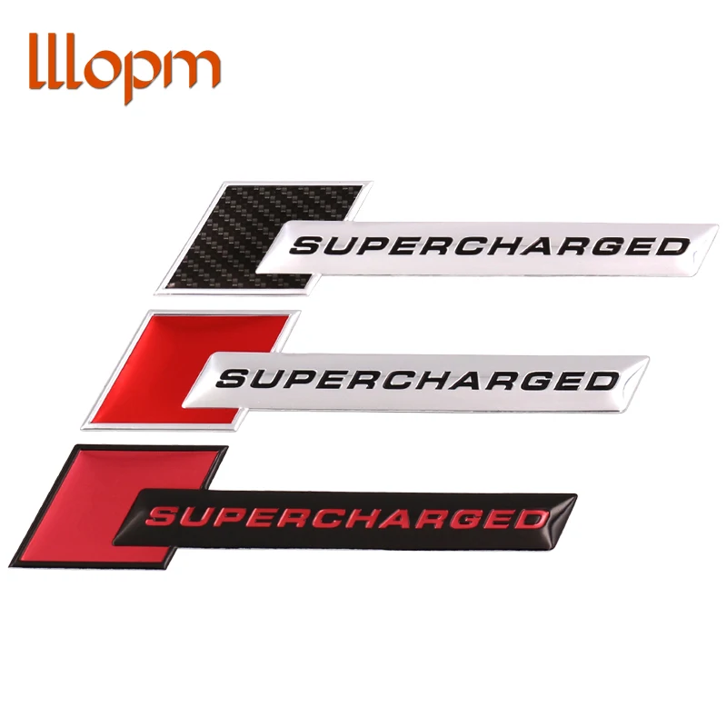 

Aluminum Motorsport SUPERCHARGED Car-styling Decal Emblem Badge Car Sticker for Audi A3 A4 A5 A6 Q3 Q5 Q7 S4 RS Auto Accessories