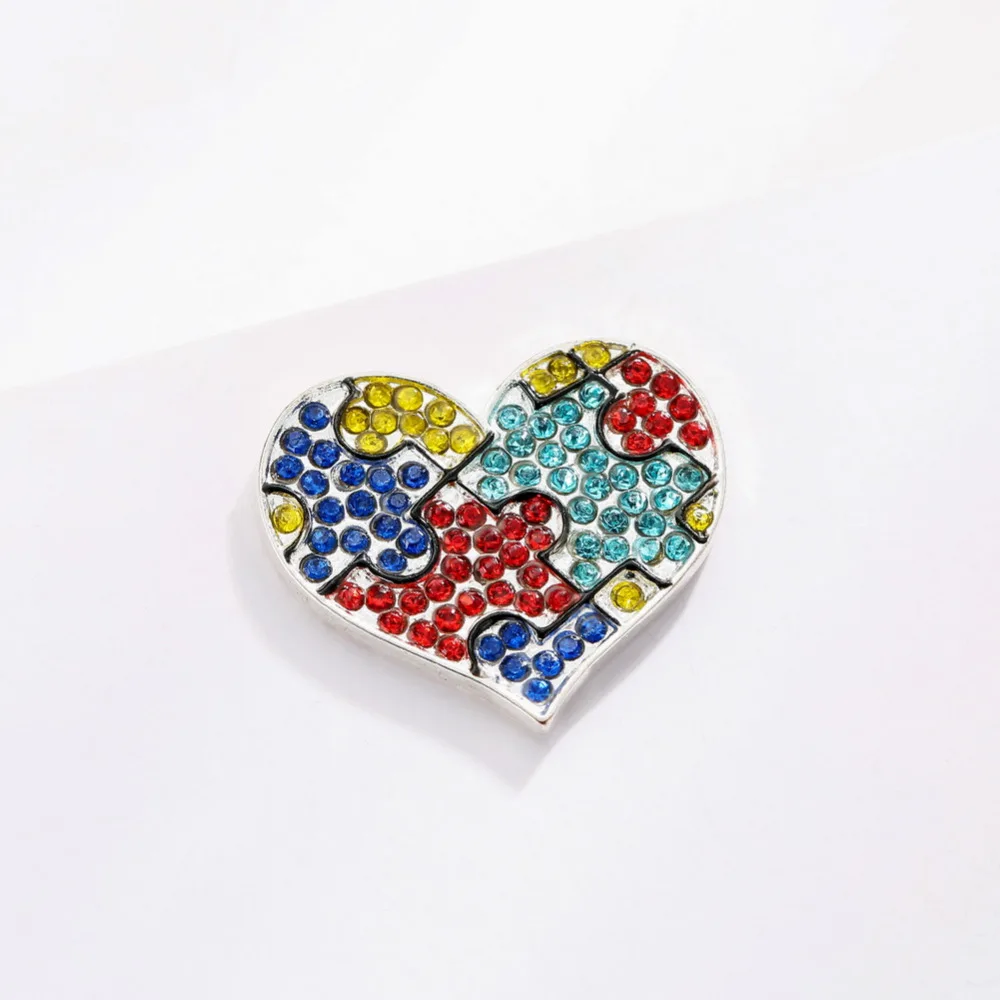 Бесплатная доставка 24X21mm аутизм горный хрусталь Кнопка для DIY 10 шт./лот (BTN