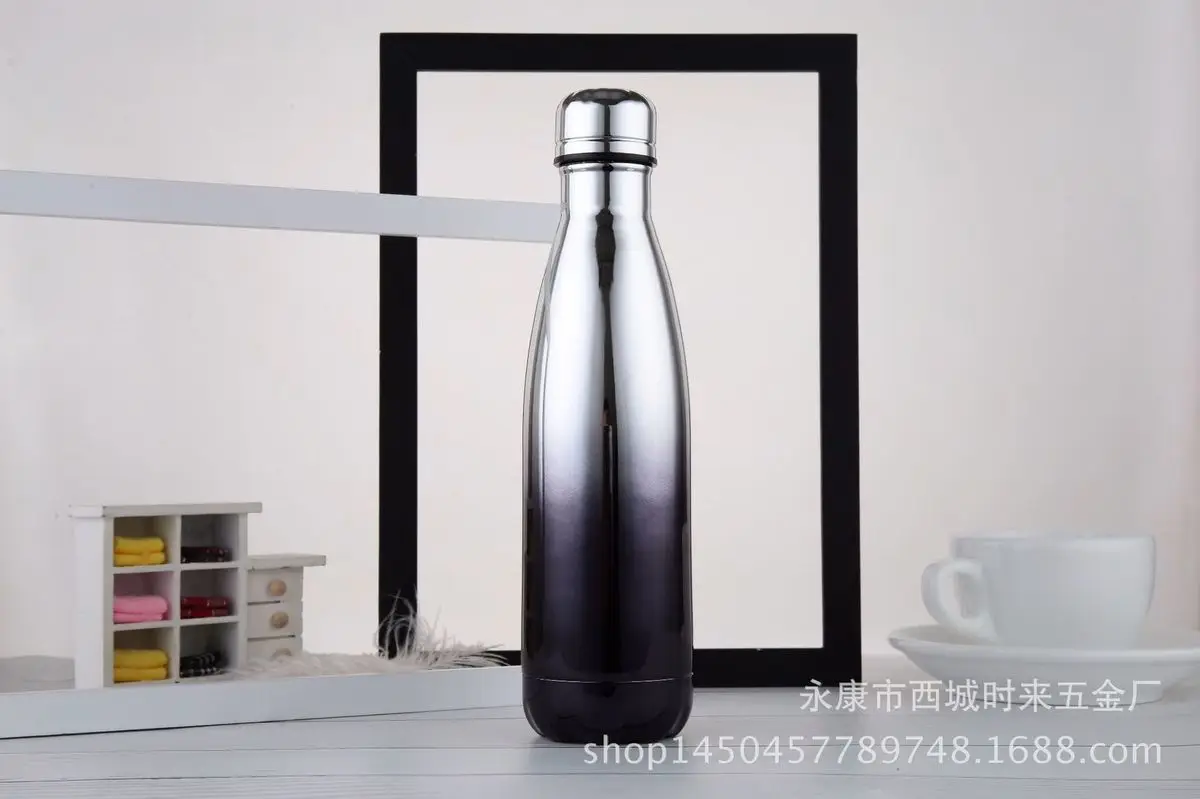 500 мл нержавеющая сталь вино форма бутылки для воды Термос бутылка путешествия колба Вакуумная бутылка для воды бутылки Боулинг автомобиль чайник