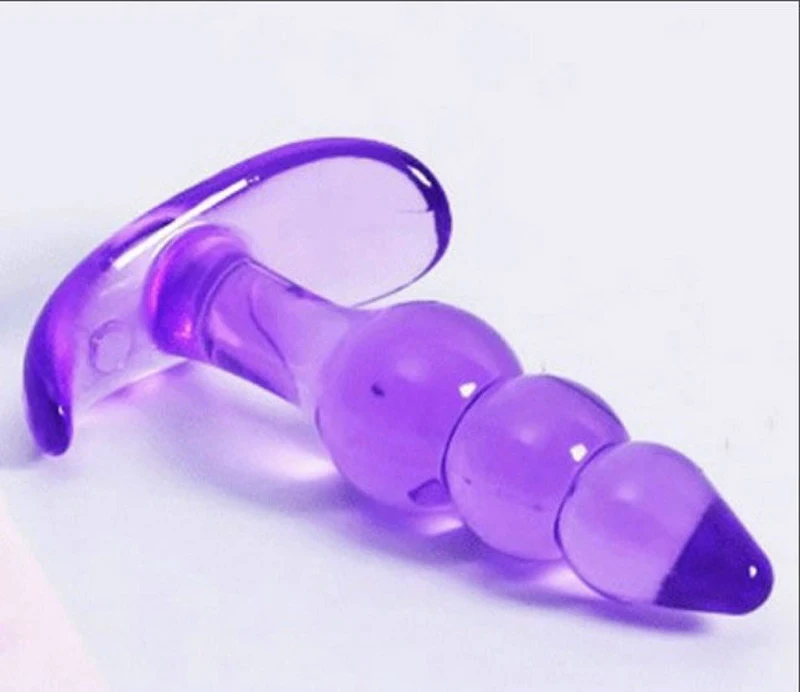 Jelly Rancher Rippled Pleasure Butt Plug with T-Bar 4 InchHH00B (12)
