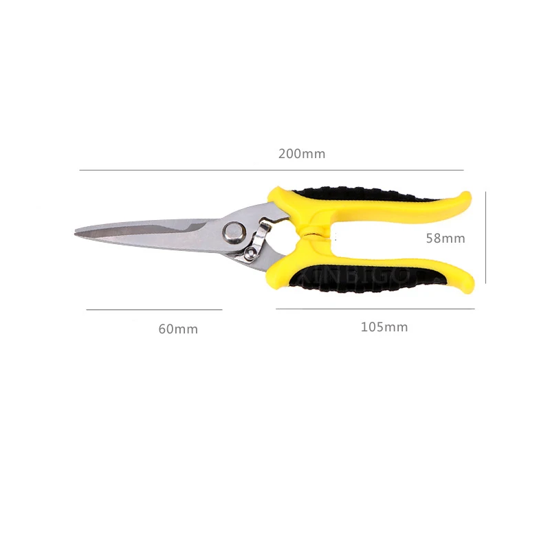 Новые 1 шт. никелированные ножницы для электропроводов ножницы авивционные зубчатые ножницы для зачистки проводов Snips для резки металлических листов