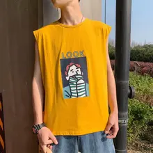 Мужская майка для бодибилдинга и бега, майка для тренажерного зала, мужская хлопковая одежда без рукавов, майка для бега