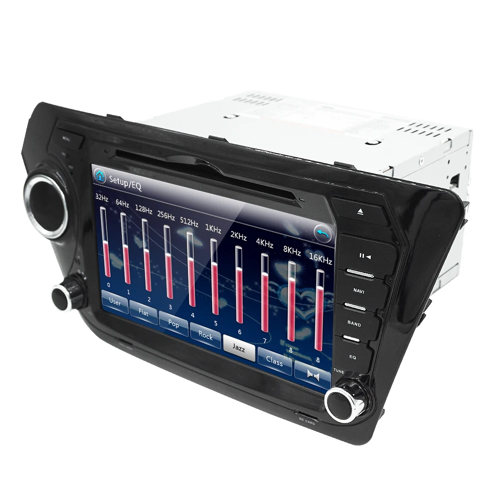Top Russian menu1080P video car audio radio for Kia rio K2 8inch car dvd player gps navigation 2din touch screen RDS BT SWC 3G  MAP 2