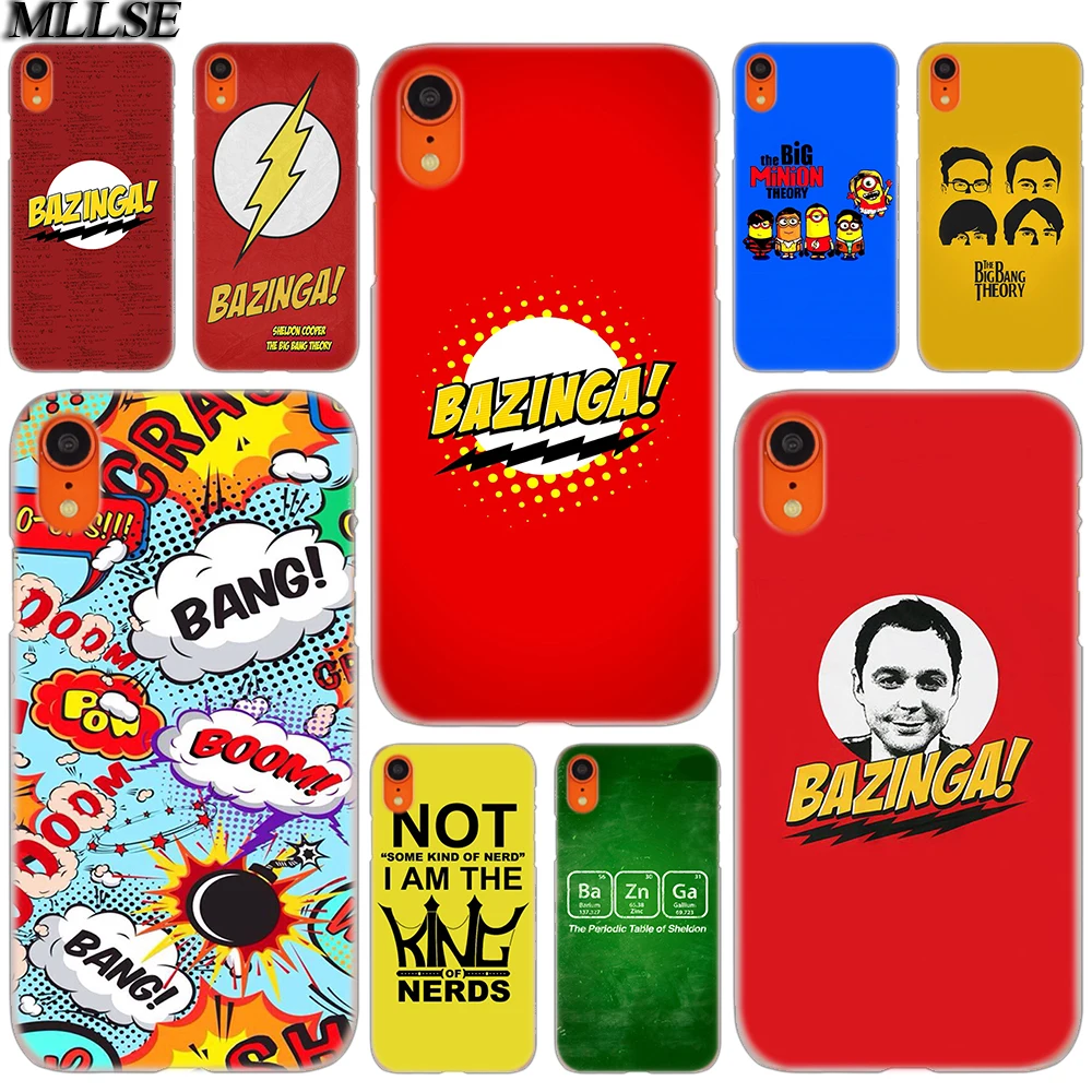 

MLLSE Bazinga The Big Bang Theory tv show Fashion Cover Case for iphone XS Max X XR 8 7 6 Plus 5 SE 5S 5C 4 4S Mobile Phone Bags