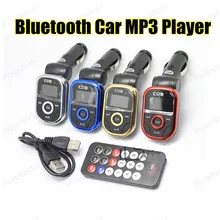 Автомобильный MP3-плеер BluetoothHandsfree FM передатчик с пультом дистанционного управления Управление HD Loosless+ ЖК-дисплей Экран+ Поддержка TF слот