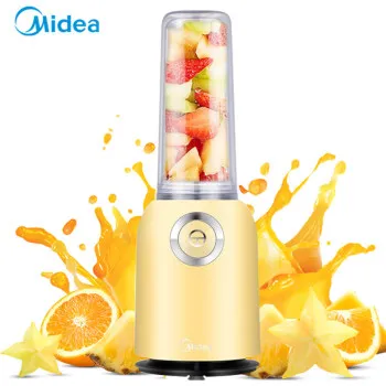 

Midea Multi functional Fully Automatic Mini Portable Electric Juicer Fruit Vegetable Grinder Juice Blender Machine Lemon Yellow