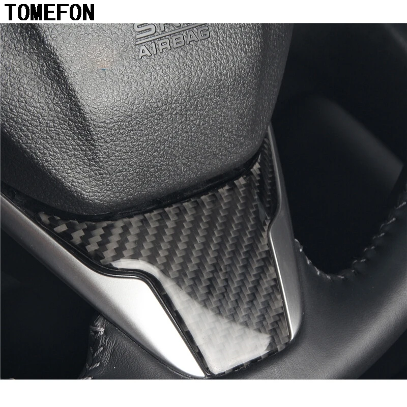 TOMEFON для Honda CRV CR V 2017 2018 ABS углеродное волокно Steerig крышка колеса отделка Sterring Wheel