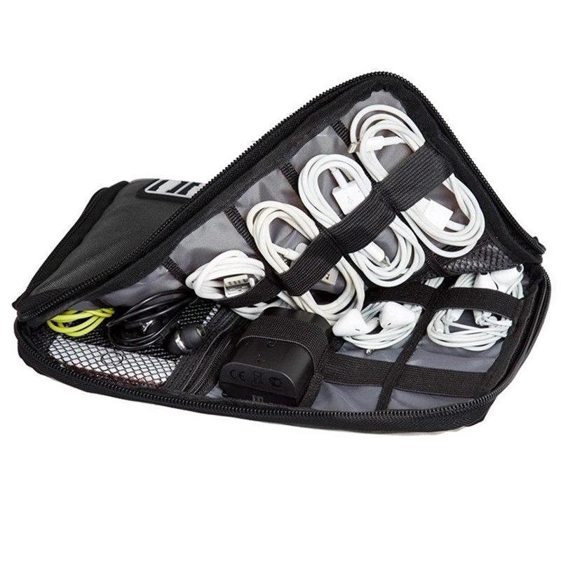 

Travel Cell Phone Data Line Cable Electronic Digital Product Storage Bag Case