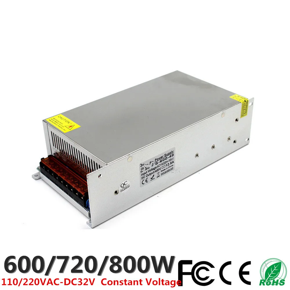 DC 32V 18.7A 600W 22.5A 720W 25A 800W Светодиодный драйвер импульсный источник питания 110V 220V AC-DC