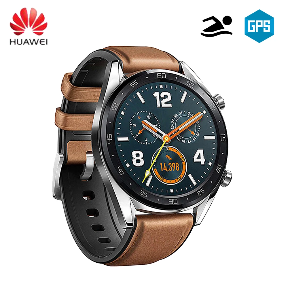 

[Global Version] Huawei Watch GT Multi Sports NFC GPS Smart watch 5ATM Heart Rate Fitness Tracker Smartwatch For Android iOS