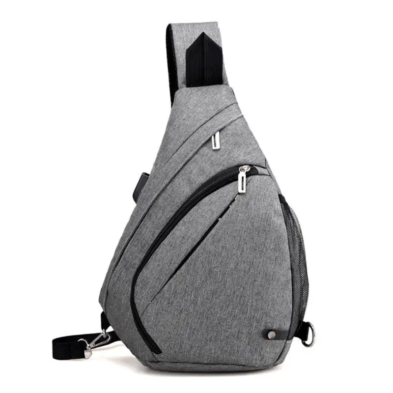 USB зарядка нагрудная сумка для мужчин и женщин слинг наплечная сумка-портфель сумки для мужская сумка на талию pochete feminina поясная сумка для мужчин heuptas - Цвет: as pic show