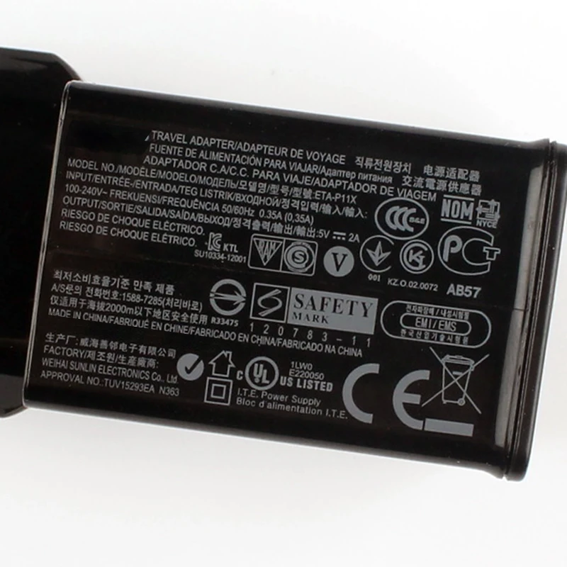 Samsung Оригинальное дорожное настенное зарядное устройство ETA-P11X для samsung Galaxy Tab 2 Tab N8013 GALAXY Tab 7,7 P6800 GALAXY Tab 7,0 Plus P6200