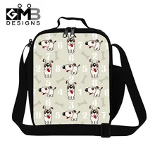 Модные милые детские сумки для ланча с собаками и костями для мальчиков и девочек, Термальный ланчбокс для детей, ланчира термика, женская сумка для закусок
