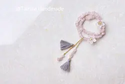 Чистый Природный Безупречный розовый кристалл браслет ручной работы уменьшить ювелирные украшения ST103