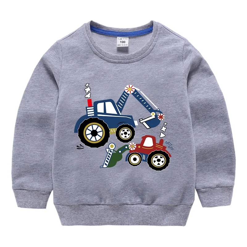 Новинка, свитшоты для маленьких девочек и мальчиков свитер на весну и осень футболка с длинными рукавами с изображением Минни Маус детская одежда с изображением Микки Мауса на возраст от 18 месяцев до 7 лет - Цвет: Gray