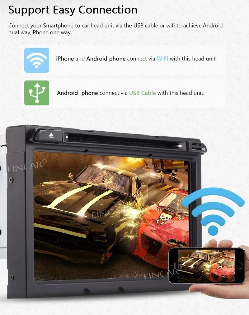 Android 7.1 8 &quotHD Автомобильный цифровой сенсорный экран dvd плеер стерео для Hyundai