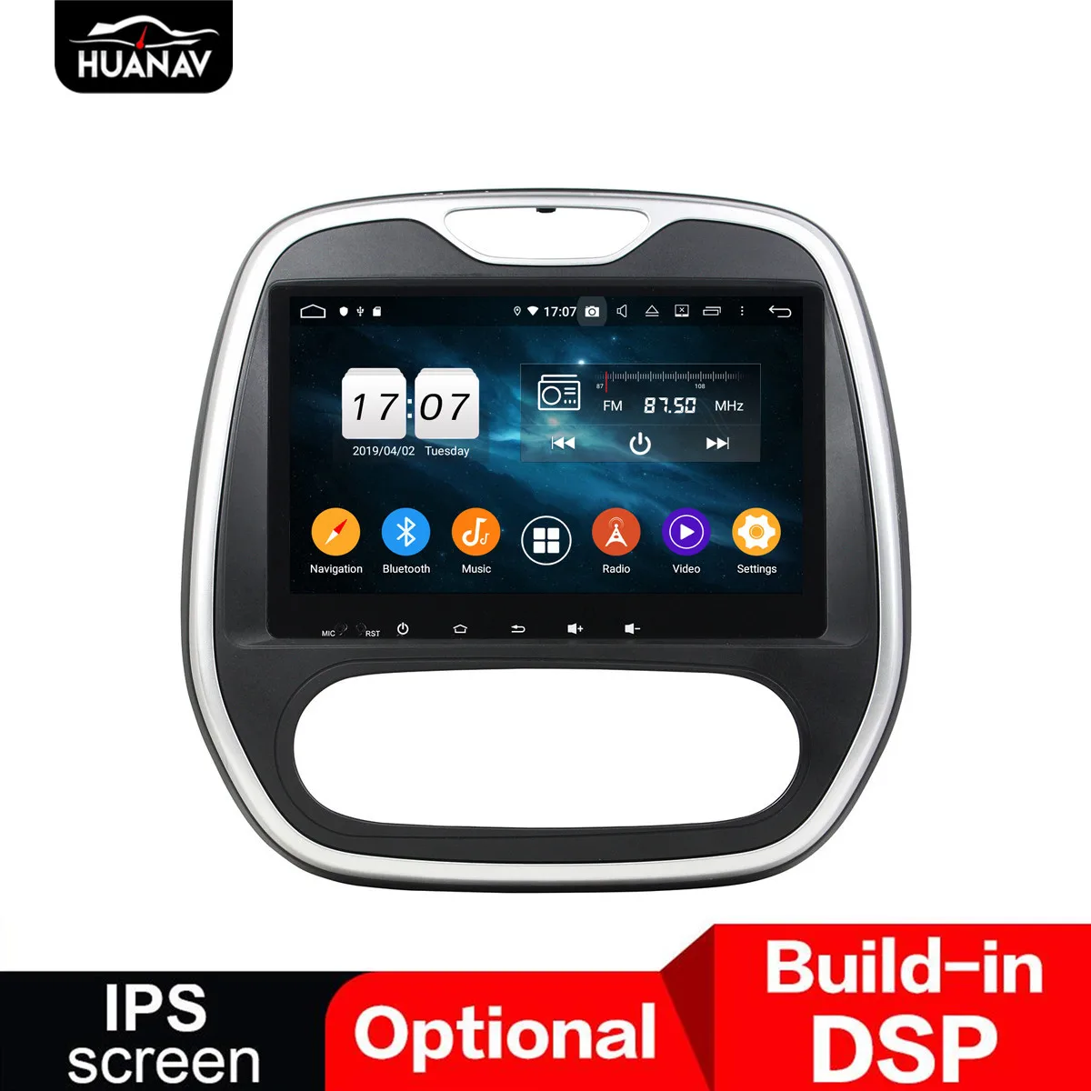 Top DSP Android 9 GPS Navigation Car DVD player for Renault Capture MT 2011-2018 auto radio auto stereo player head uint multimedia 0