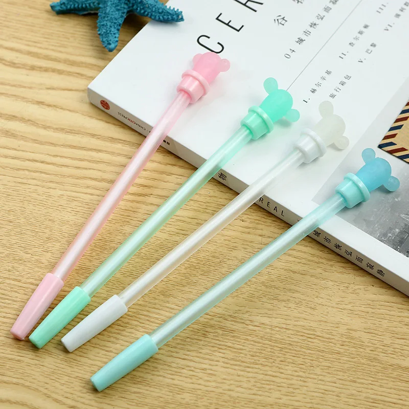 

4 pcs/lot Lovely Crystal cactus plants gel pen material kawaii stationery canetas escolar school office supplies students gift
