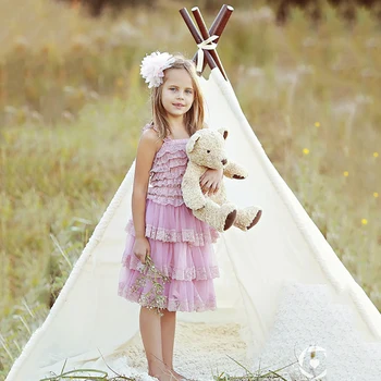 

Baby Girls Clothes Flower Girls Lace Dress Newborn Baptism Dress Infant Toddler Lavender Dress Baby Photo Prop Outfit