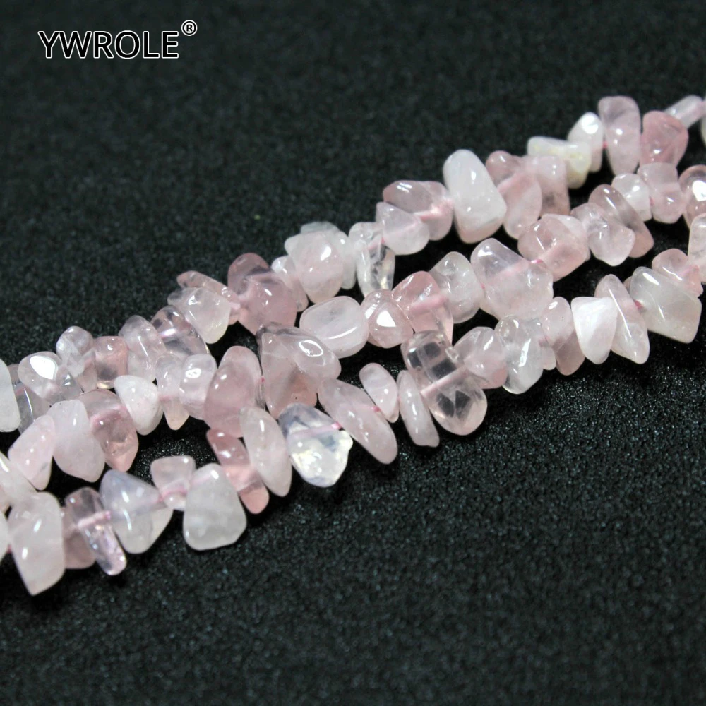 

Irregular Gravel Shape 5-8mm Rose Crystal Quartz Natural Stone Beads For Jewelry Making DIY Bracelet Necklace 15'' Wholesale
