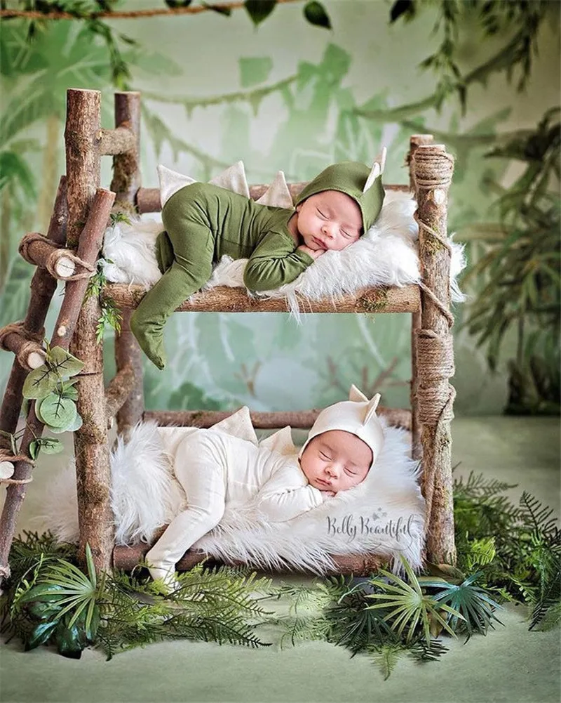 Ylsteed новорожденных фотографии наряды милые детские комбинезоны с динозаврами шляпа набор детский наряд для фотосессии новорожденных Костюм для съемок подарок душа
