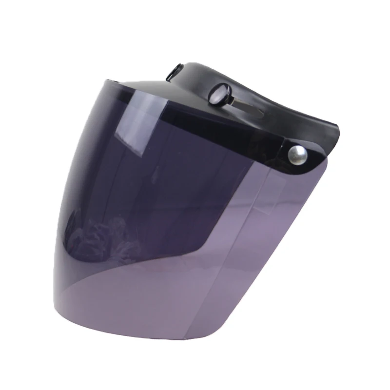 DIY 3 pin buckle helmet competiable windshield 3/4 open face helmet