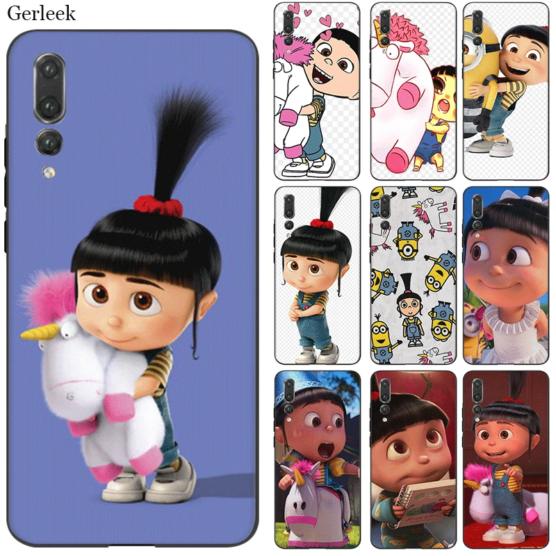 

Gerleek Cell Phone Case Tpu For Honor 7A Pro 7C 8 8X 8C 9 Note 10 Lite Cover Unicorn Agnes Minions Shell