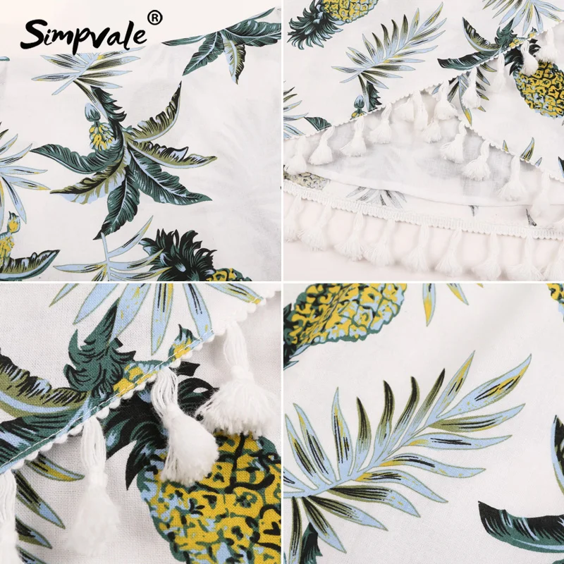 SIMPVALE/белая женская юбка с кисточками и высокой талией черная мини уличная