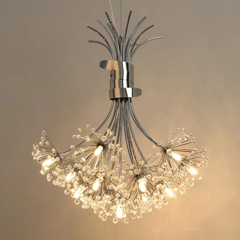 Modern Crystal Led Lamp Dandelion Design Flower Chandelier Res Modern Crystal Led Lamp Dandelion Design Flower Chandelier Res For Living Room Foyer Kitchen Decor Home Lighting Fixtures G4 In Chandeliers From Lights