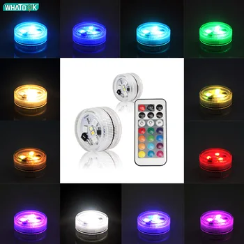 

Battery IP68 LED RGB Submersible Light Waterproof Remote Swimming Pool Night Lamp Decoration Party Wedding Holiday Celebration