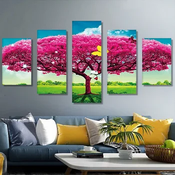 

DIY 5D Diamond Painting Purple Trees Embroidery Dianmond Paining Cross Stitch Embroidery Crafts Home Decor