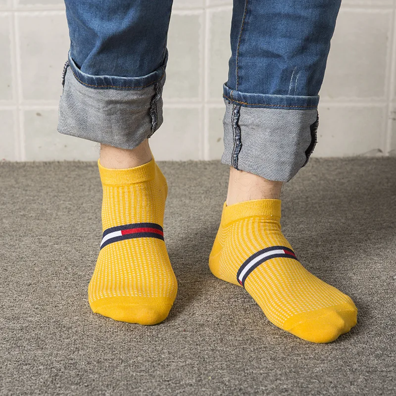 

Men's socks spring autumn new cotton college wind casual breathable deodorant male sock men