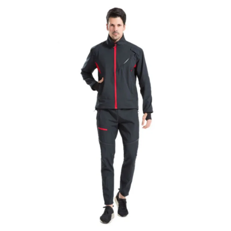 

Winter Cycling Jersey Fleece Warm Long-sleeved Pants Jersey Set Men's Thermal Cycling Clothing 2018 Outdoor Cycling Set