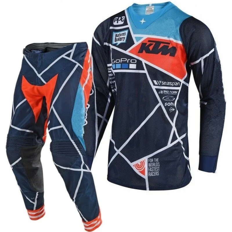 

SE Air Metric Design Red Motocross Racing Sets Off-Road Motorcycle Gear Combos XC DH MTB Go Pro Moto Racing Suit H